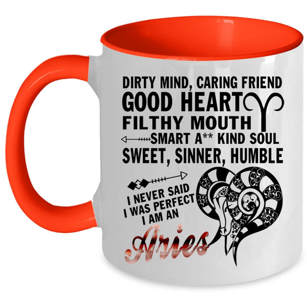 Cute Zodiac Coffee Mug, I Am An Aries Accent Mug