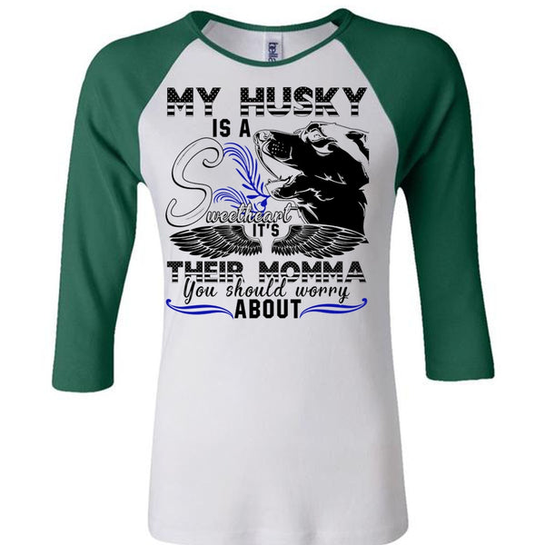 My Husky Is A Sweetheart T Shirt, I Love Husky T Shirt, Awesome T-Shirts