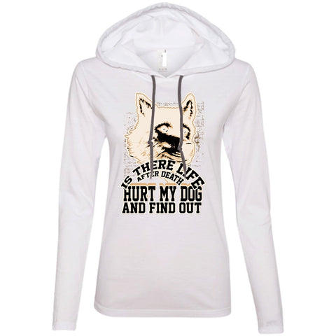 A black t-shirt with the shopify logo