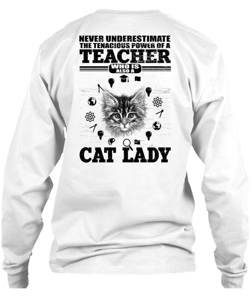 Power Of A Teacher T Shirt, I Love Cat T Shirt
