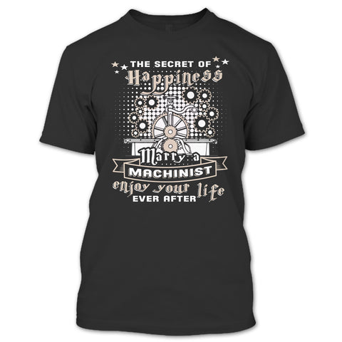 A black t-shirt with the shopify logo