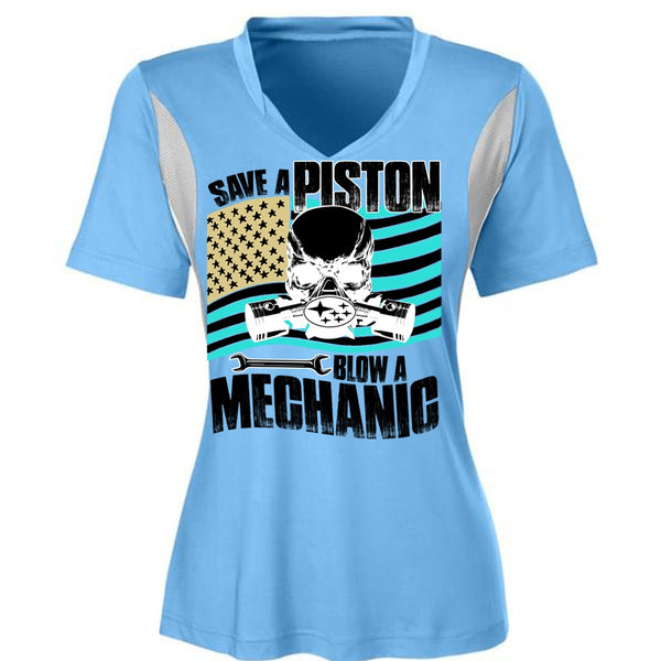 Save A Piston Blow A Mechanic T Shirt, Being A Mechanic T Shirt, Awesome T-Shirts