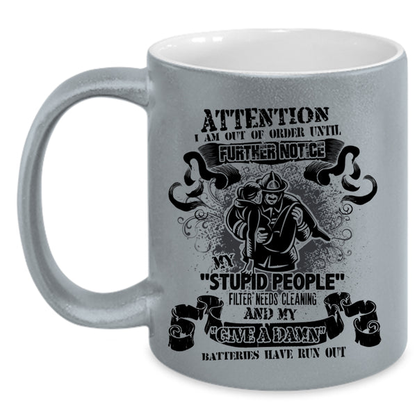 Best Gift For Fireman Coffee Mug, Awesome Firefighter Accent Mug