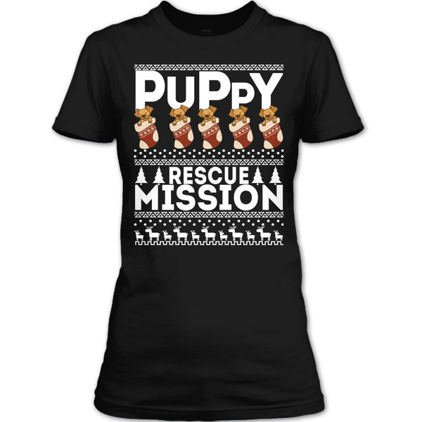 Puppy Rescue Mission T Shirt, Coolest Dog Lover T Shirt