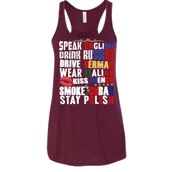 Speak English T Shirt, Drink Russian T Shirt, Cool T Shirt