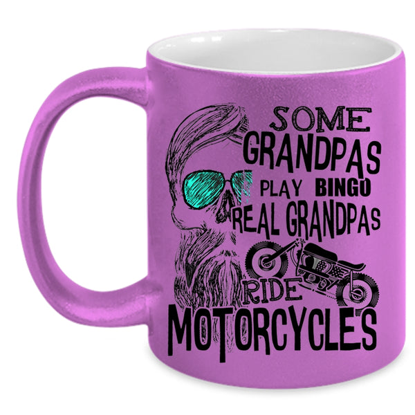 Awesome Grandpas Coffee Mug, Real Grandpas Ride Motorcycles Accent Mug