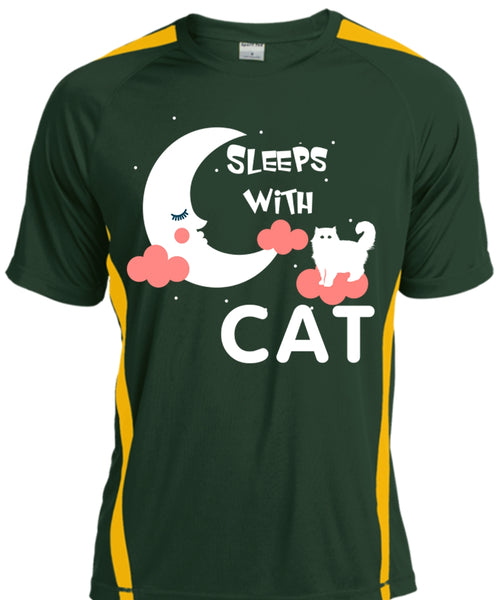 Sleeps With Cat T Shirt, My Pets T Shirt, I Love My Cat T Shirt