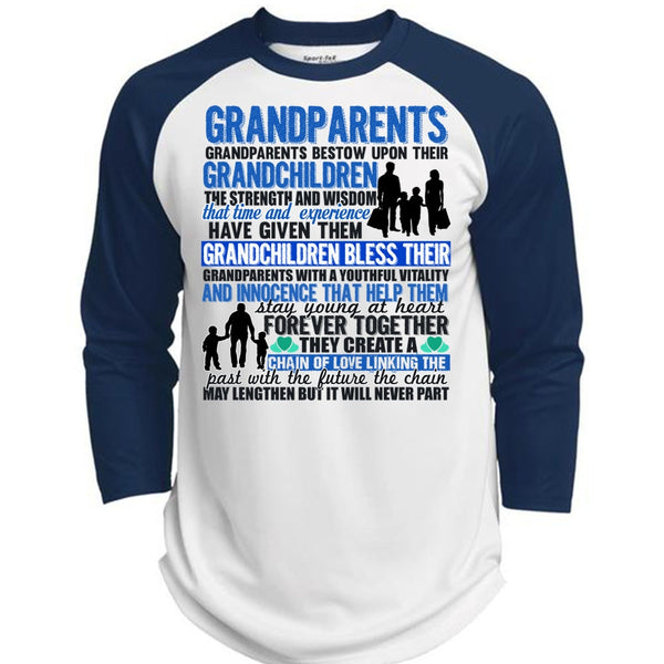 Grandparents Bestow Upon Their Grandchildren T Shirt, Being A Baby T Shirt, Awesome T-Shirts  (Polyester Game Baseball Jersey)