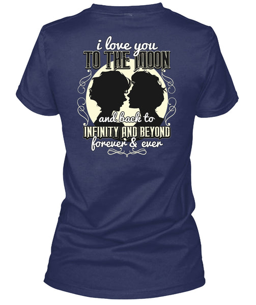 I Love You To The Moon And Back T Shirt, Being A Husband T Shirt