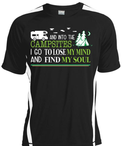 A black t-shirt with the shopify logo