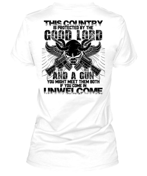 Good Lord And A Gun T Shirt, I Love Gunning T Shirt