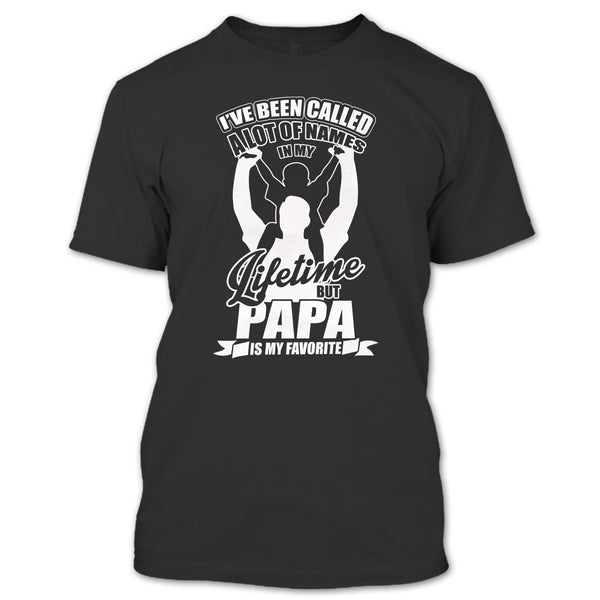 A black t-shirt with the shopify logo