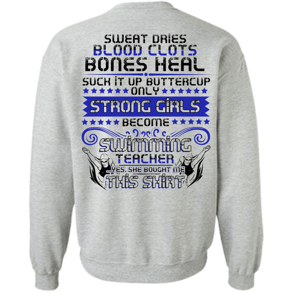 I Love Swimming T Shirt, Become Swimming Teacher Sweatshirt