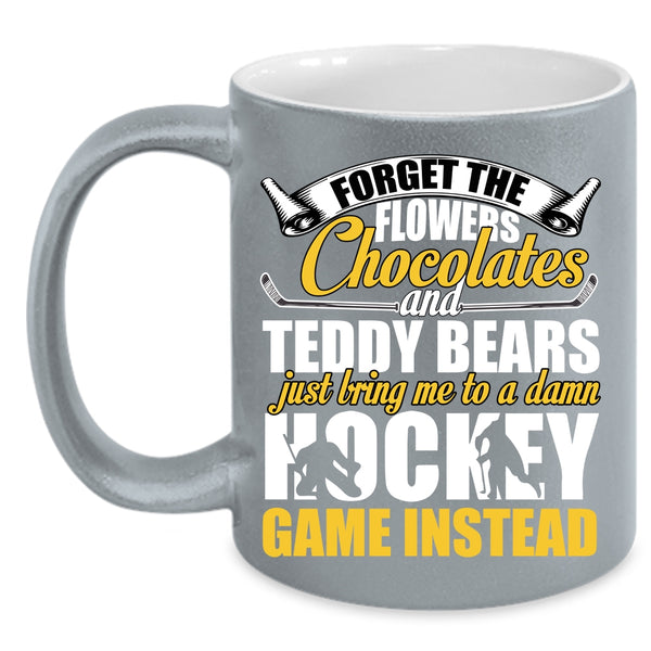 Just Bring Me To A Damn Hockey Coffee Mug, Funny Hockey Coffee Cup