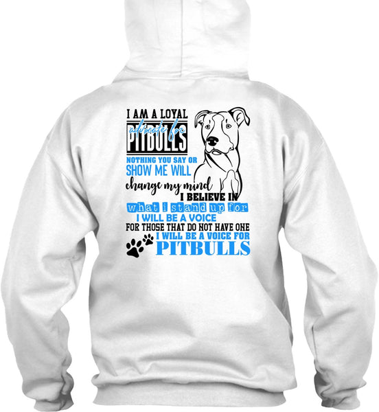 I Will Be A Voice For Pit Bulls T Shirt, I Love Dog T Shirt