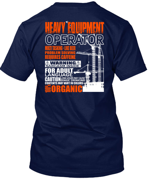 Heavy Equipment Operator T Shirt, Problem Solving T Shirt