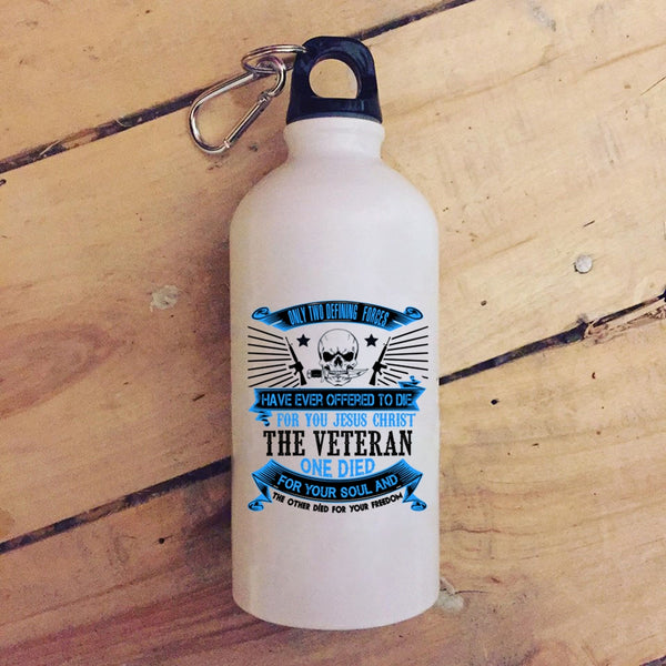 Cool Veteran 20 oz Stainless Steel Bottle,Perfect Gift For Veterans Day Outdoor Sports Water Bottle