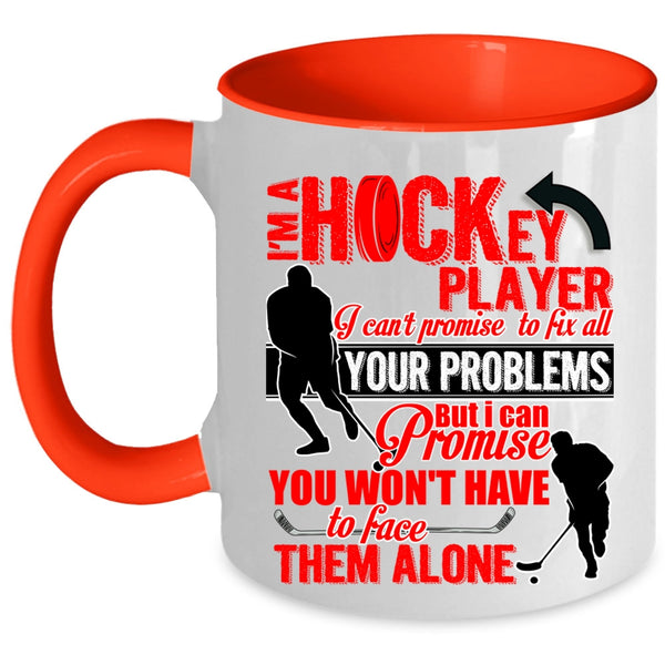Cute Hockey Player Coffee Mug, I'm A Hockey Player Accent Mug