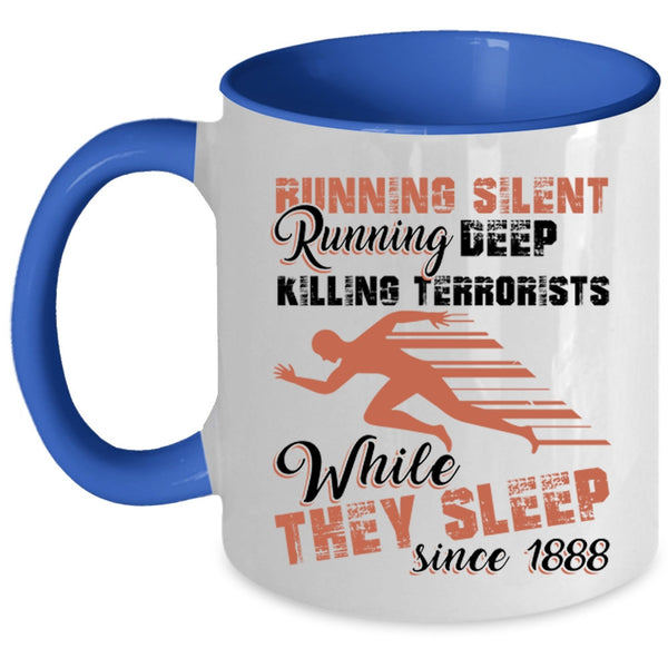 Running Deep Coffee Mug, Running Silent Accent Mug