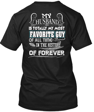 A black t-shirt with the shopify logo