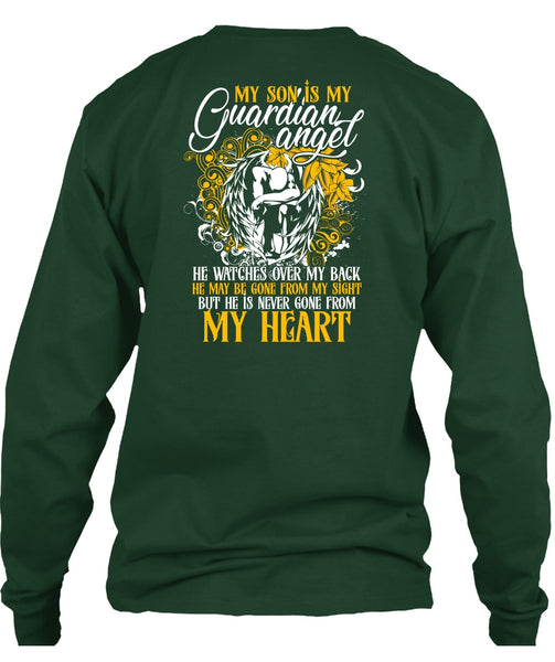 My Son Is My Guardian Angel T Shirt, My Heart T Shirt