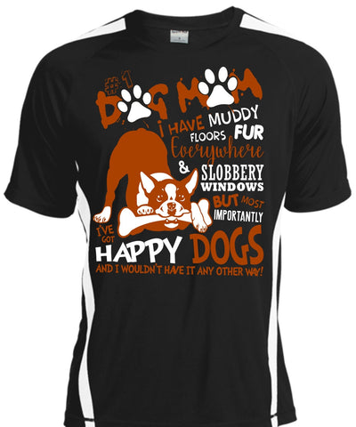 A black t-shirt with the shopify logo