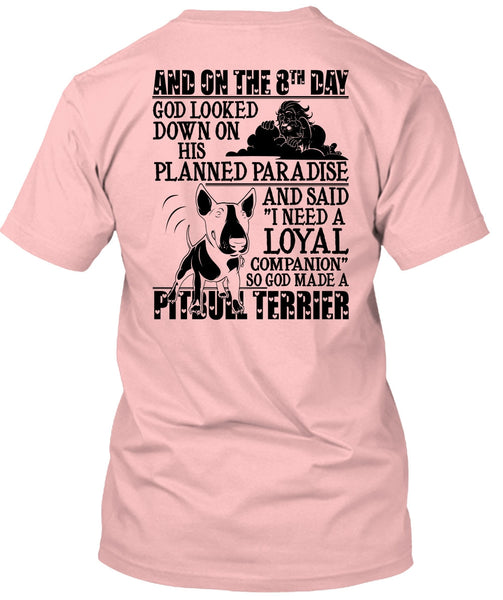 God Made A Pit Bull Terrier T Shirt, I Love Pit Bull T Shirt