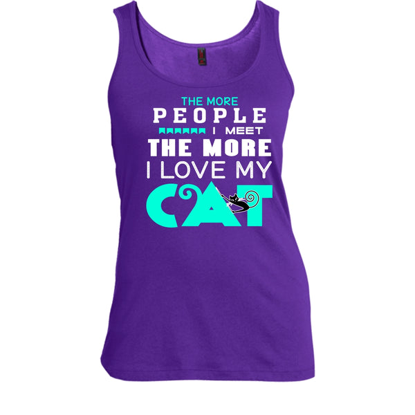The More People I Meet The More I Love Cat Shirt, Cool Cat Shirt