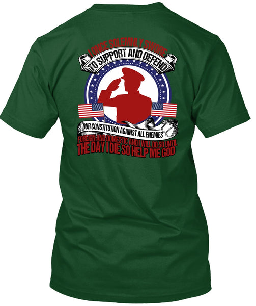 I Once Solemnly Swore T Shirt, Being A Veteran T Shirt