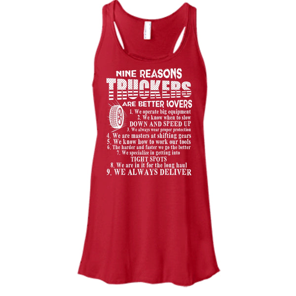 Nine Reasons Truckers T Shirt, Coolest Trucker T Shirt, Cool T Shirt