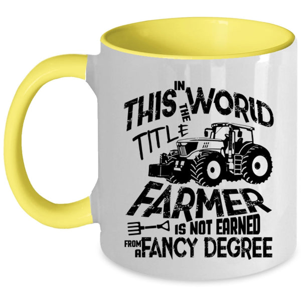 Best Farmer Ever Coffee Mug, Awesome Farmers Accent Mug