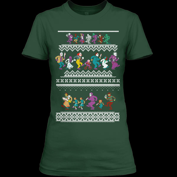 A black t-shirt with the shopify logo