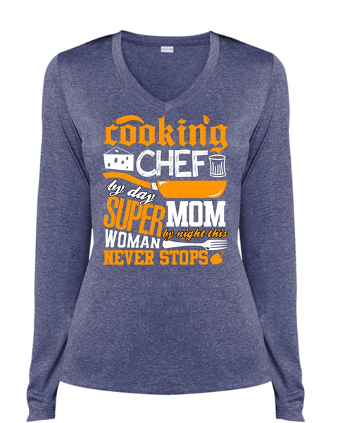Cooking Chef By Day T Shirt, Mom By Night T Shirt