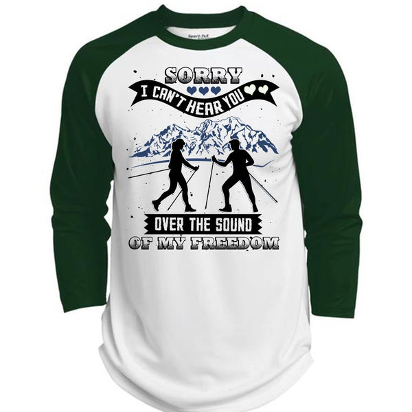 I Can't Hear You T Shirt, I Love Hiking T Shirt, Awesome T-Shirts  (Polyester Game Baseball Jersey)