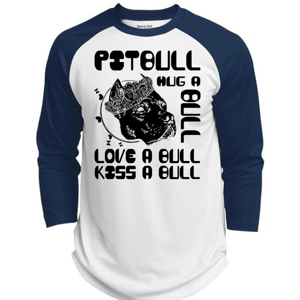 Pit Bull Hug A Bull T Shirt, I Love Pit Bull T Shirt, Awesome T-Shirts  (Polyester Game Baseball Jersey)