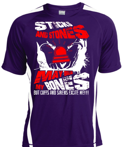 Sticks And Stones T Shirt, Being A Police T Shirt, Cool Shirt