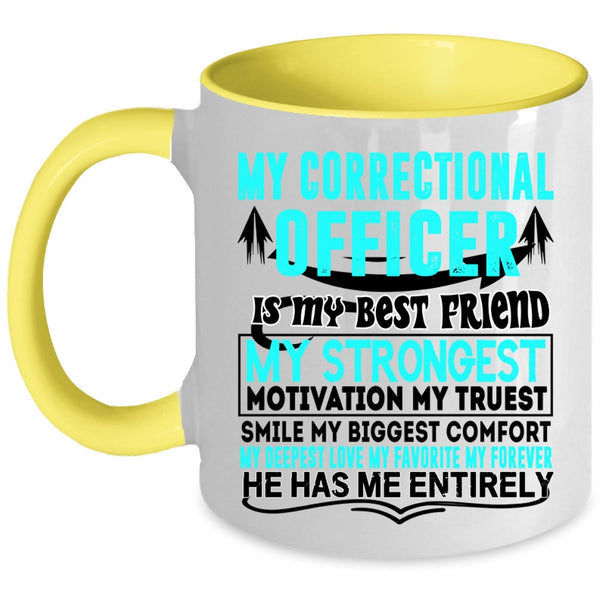 My Husband Coffee Mug, My Correctional Officer Accent Mug