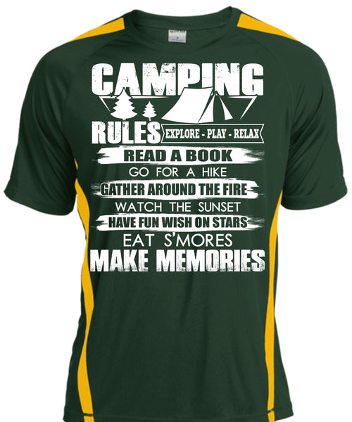 Camping Rules T Shirt, Make Memories T Shirt, Cool Shirt
