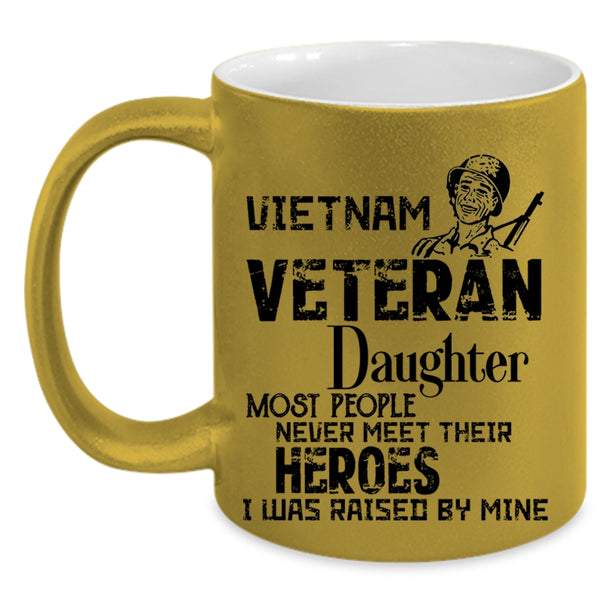 Cool Veteran's Daughter Coffee Mug, Vietnam Veteran Daughter Accent Mug