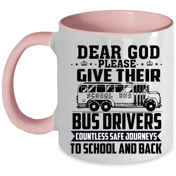 Cute School Bus Driver Coffee Mug, Funny School Bus Driver Accent Mug