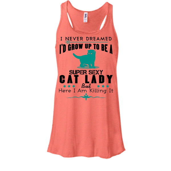 I'd Grow Up To Be A Sexy Cat Lady Shirt, Cool Cat Lady Shirt