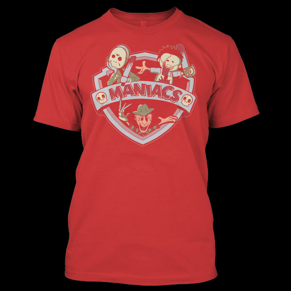 A black t-shirt with the shopify logo