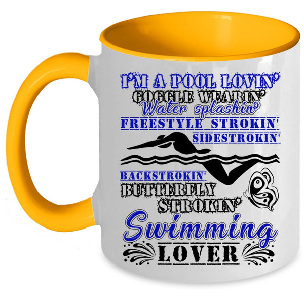 I'm A Swimming Lover Coffee Mug, I'm A Pool Loving Accent Mug