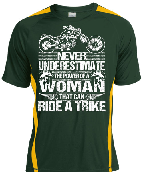 Ride A Trike T Shirt, The Power Of A Woman T Shirt, Cool Shirt