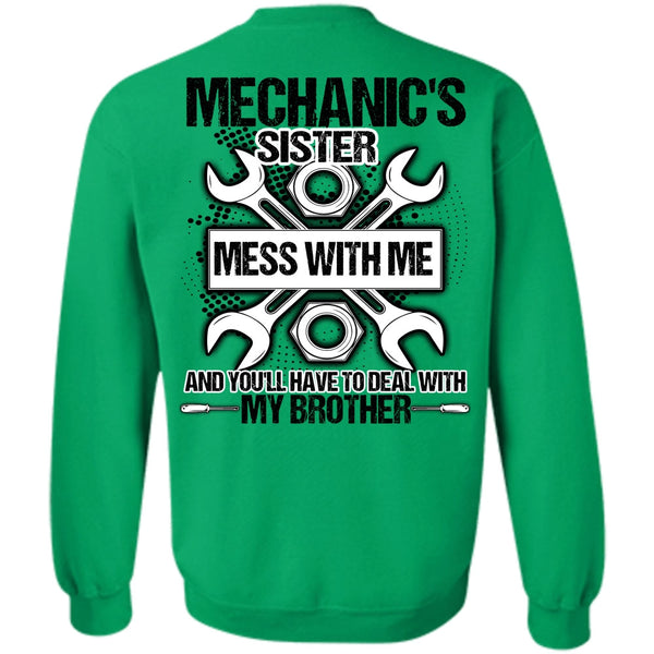 I Love Mechanic T Shirt, Mechanic's Sister Sweatshirt