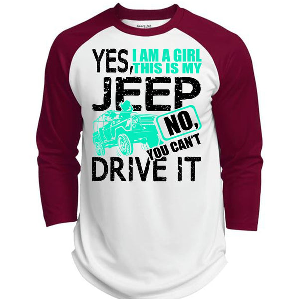 I Am A Girl This Is My Jeep T Shirt, I Love Jeep T Shirt, Awesome T-Shirts  (Polyester Game Baseball Jersey)