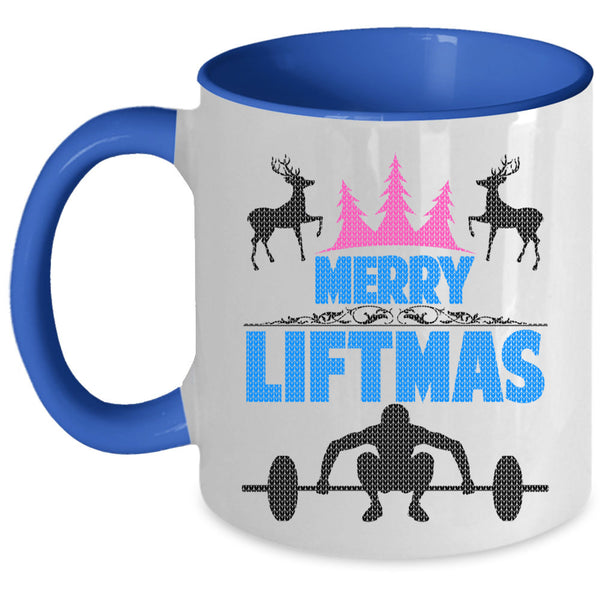 Merry Little Christmas Coffee Mug, Merry Liftmas Accent Mug