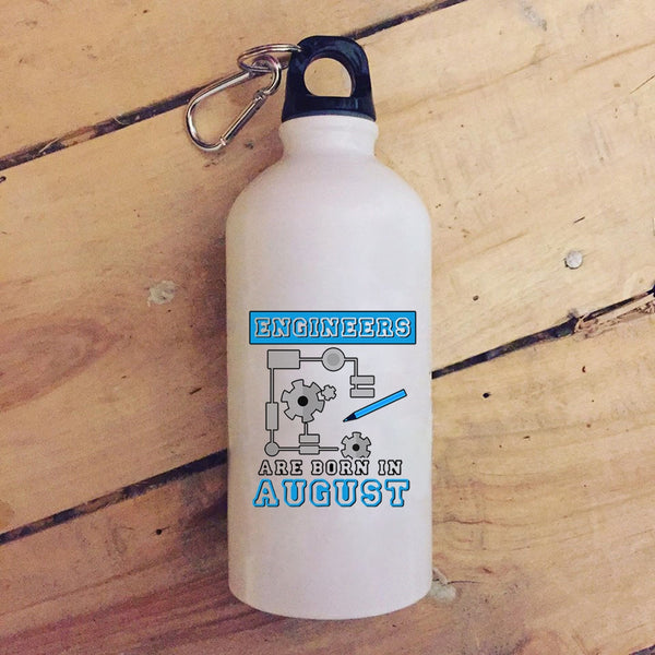 Engineers Are Born August 20 oz Stainless Steel Bottle,Birthday Gift Outdoor Sports Water Bottle