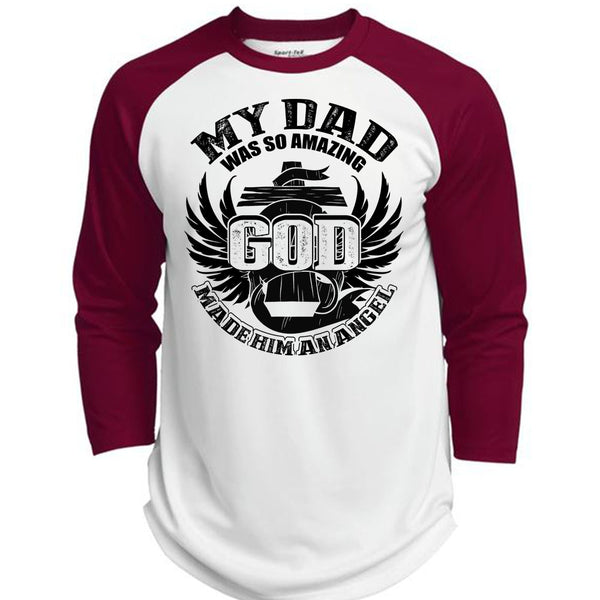 My Dad Was So Amazing T Shirt, I Love Dad T Shirt, Awesome T-Shirts  (Polyester Game Baseball Jersey)