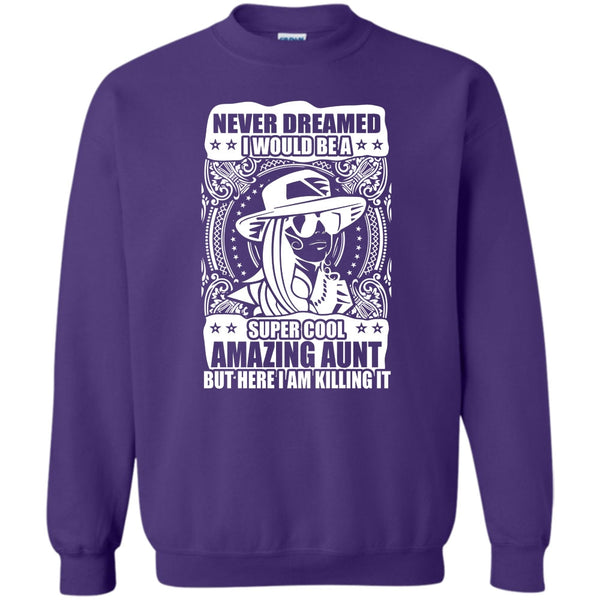 Coolest Aunt T Shirt, Gift For Aunt Sweatshirt